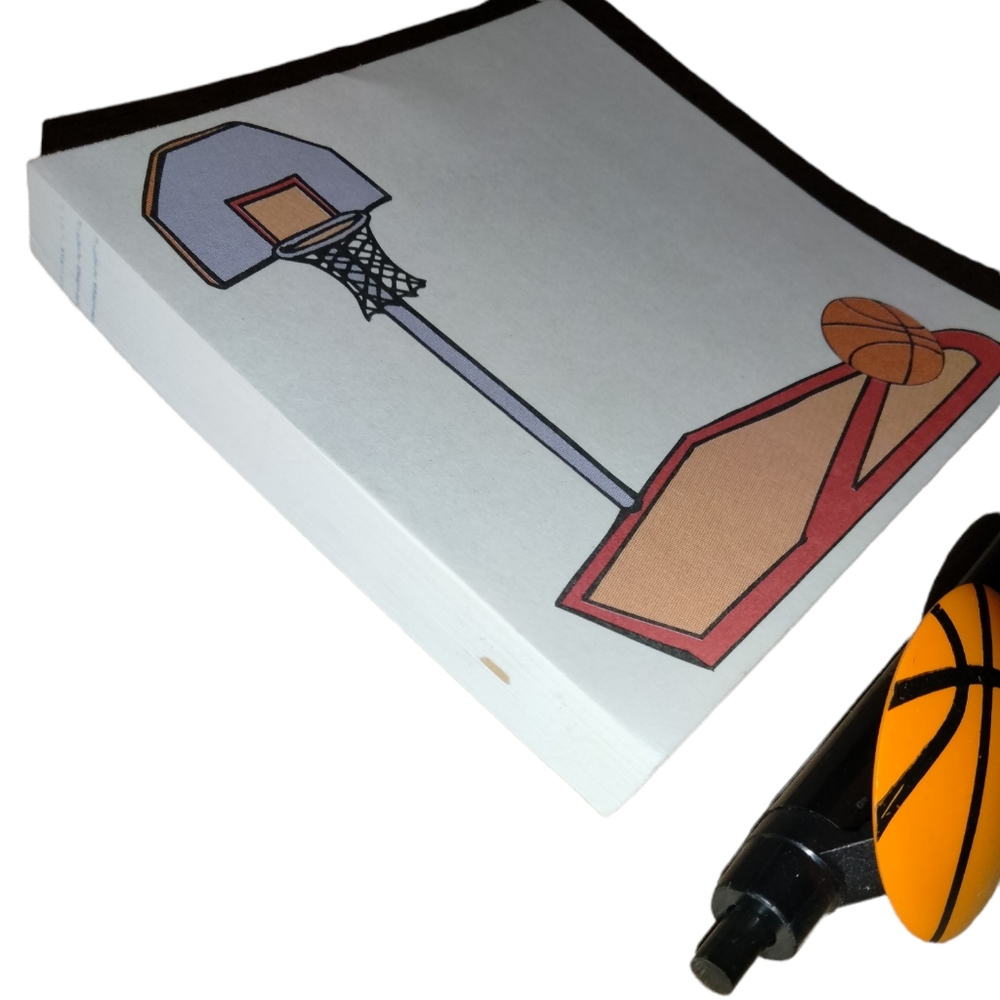 Basketball Notepad & Pen Set - Picture 4 of 11